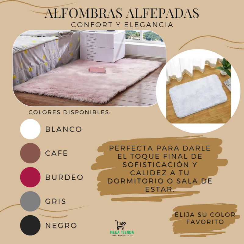 Alfombras Afelpadas Antideslizante™- Confort y Elegancia