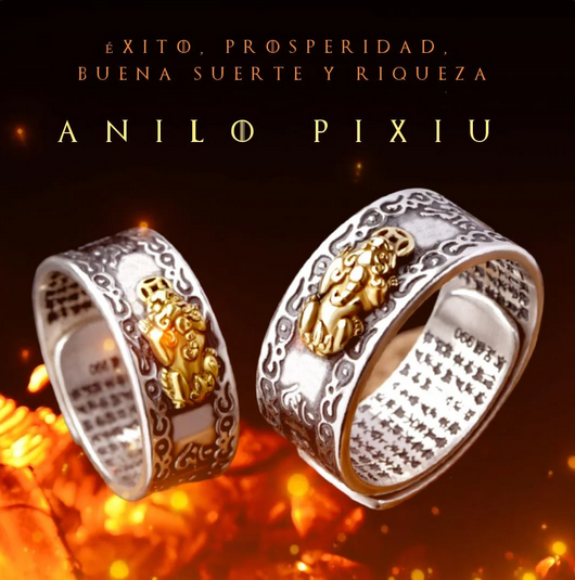 Anillo Pixiu Feng Shui - Prósperidad y Elegancia