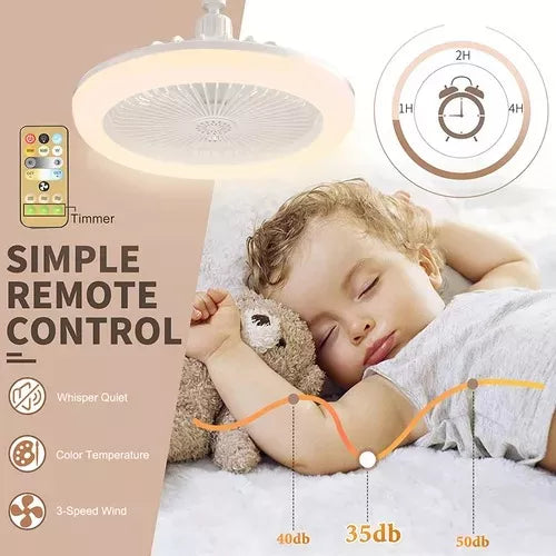 Ventilador De Techo Con Luz LED™ - Ilumina y Refresca