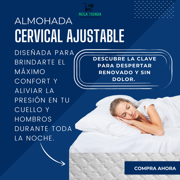 Almohada Cervical Ajustable™ Alivio Imediato