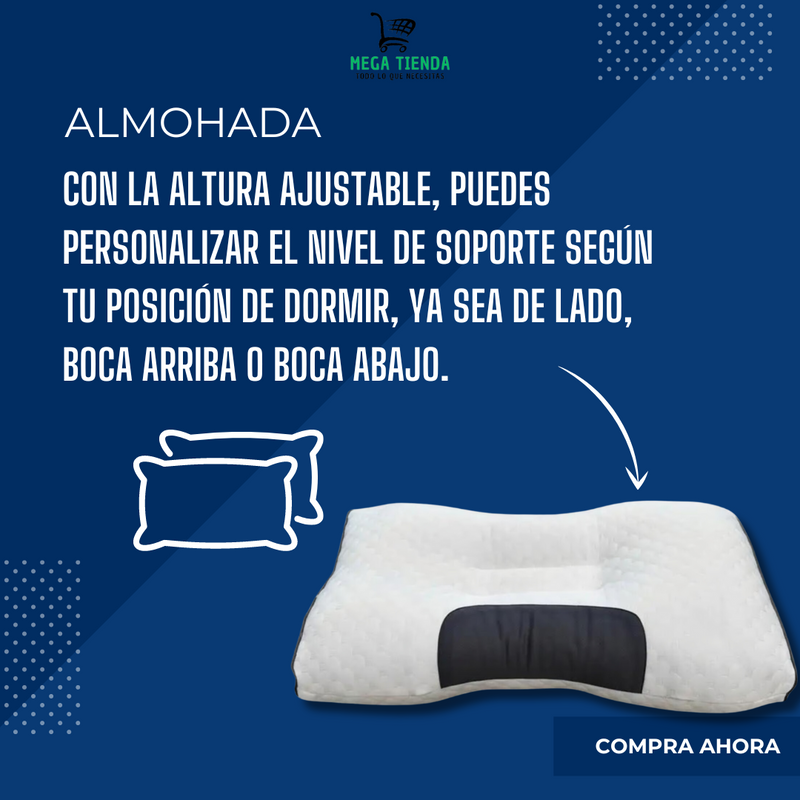 Almohada Cervical Ajustable™ Alivio Imediato