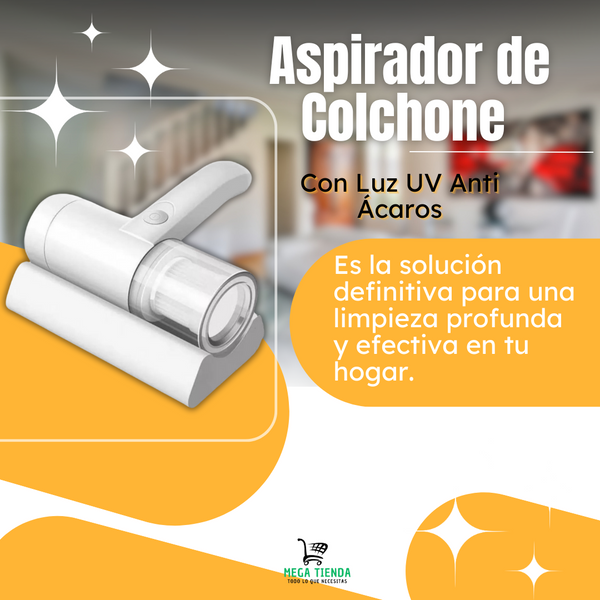 Aspirador de Colchones™️- Luz UV Anti Ácaros Inalámbrica