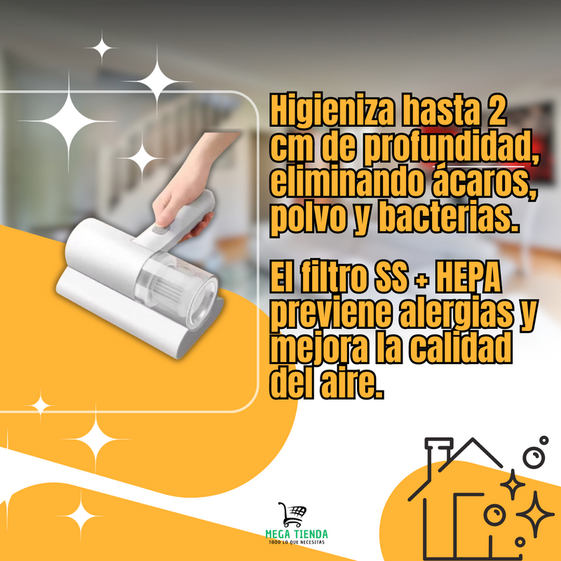 Aspirador de Colchones™️- Luz UV Anti Ácaros Inalámbrica