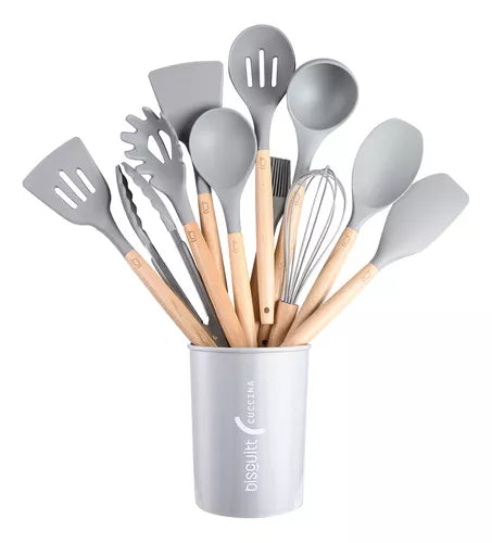 Set Utensilios de Cocina 12 Piezas™ - Praticidade y Estilo