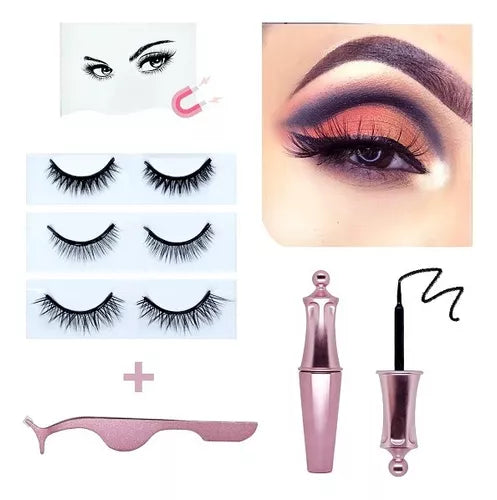 Kit Belleza Irresistible - Pestañas Magnéticas + Eyesbrow Stamp™