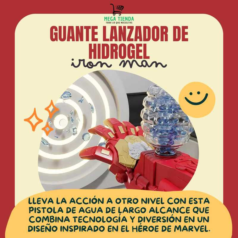 Guante Lanzador de Hidrogel™- Iron man