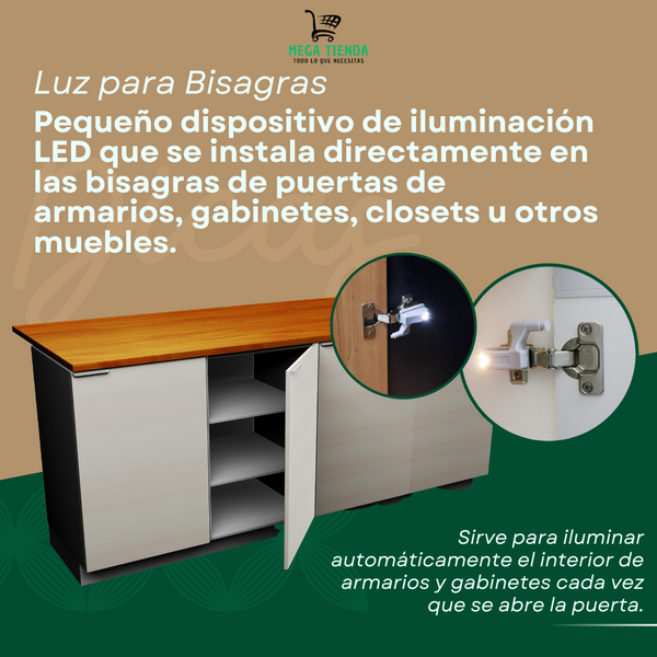 Luces Para Bisagras™ - PROMOCIÓN IMPERDIBLE 10 UNIDADES