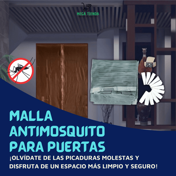 Malla Antimosquito Para Puertas™️ Limpio y Seguro