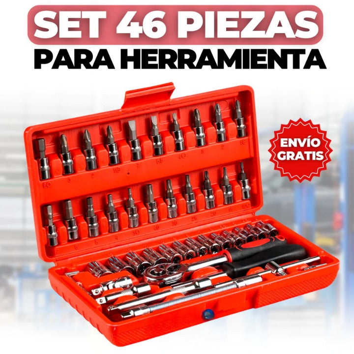 Set 46 Piezas De Herramientas - Organización y versatilidad