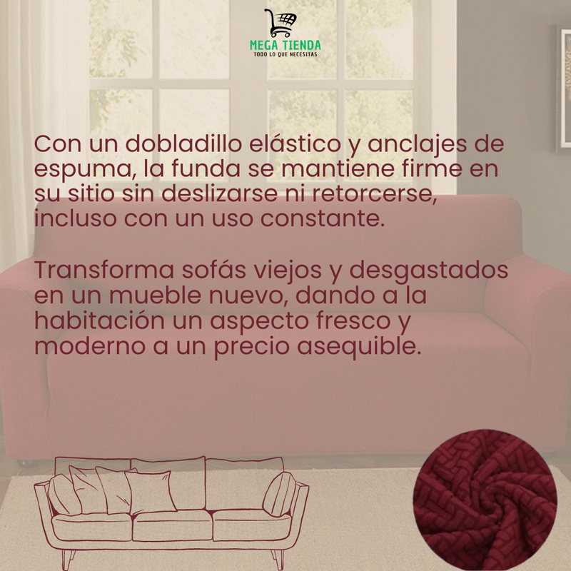 Funda Premium Sillón Sofá 3 Cuerpos - Protección total