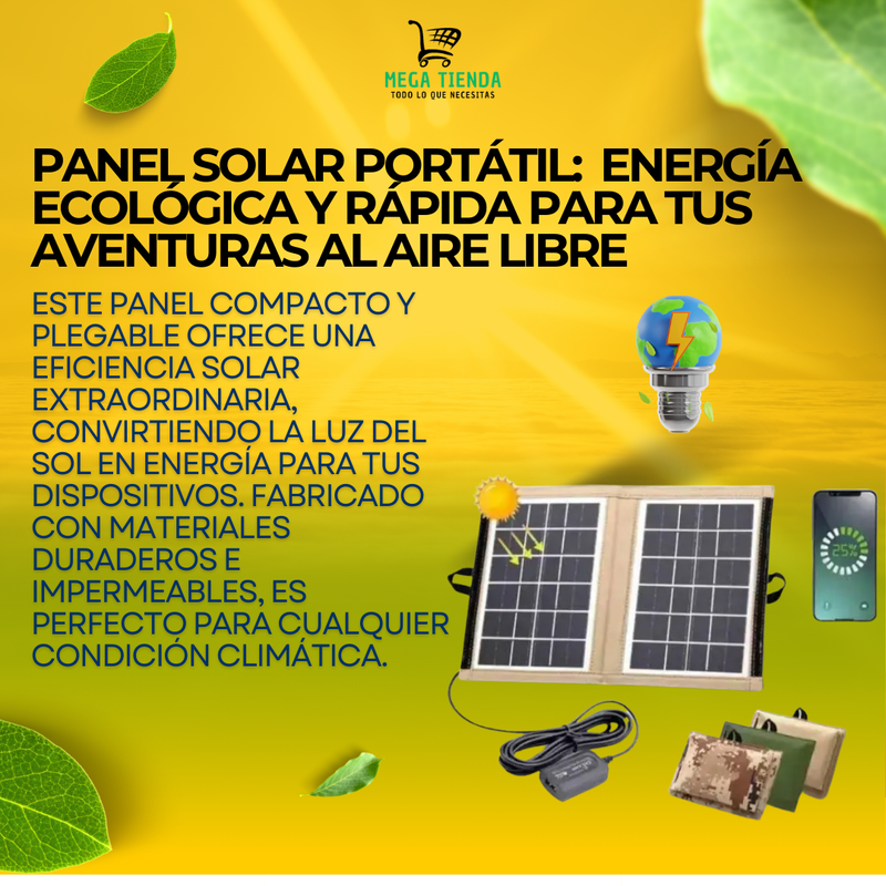 Panel Solar Portátil™- Energia renovável