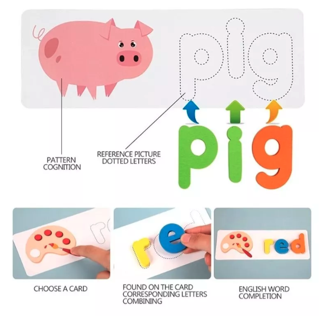 Juego Educativo De Encaje De Palabras™️ - Diversión y Formación