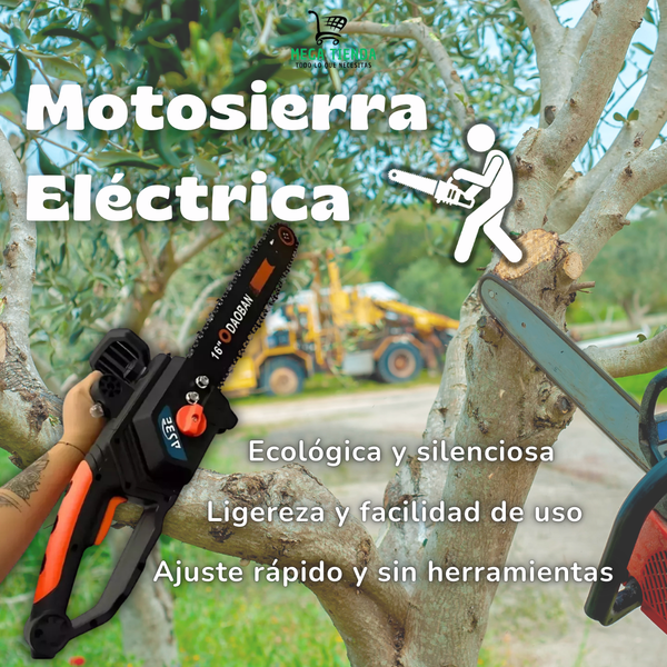 Motosierra Eléctrica 16" Inalámbrica - Potencia y Precisión