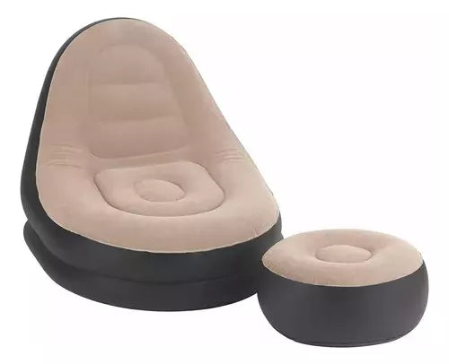 Sillón y Reposapiés Hinchable™ - Elegante e Impermeable