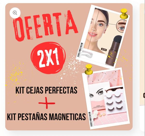 Kit Belleza Irresistible - Pestañas Magnéticas + Eyesbrow Stamp™